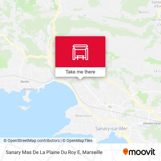 Sanary Mas De La Plaine Du Roy E map