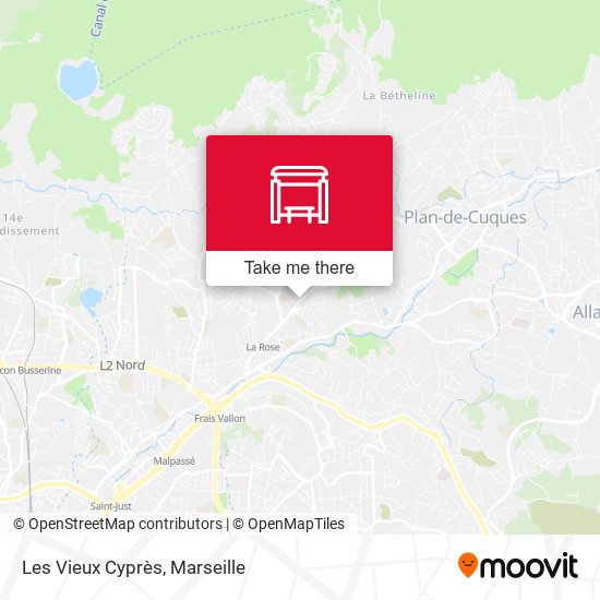 Les Vieux Cyprès map