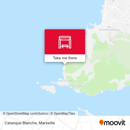 Calanque Blanche map