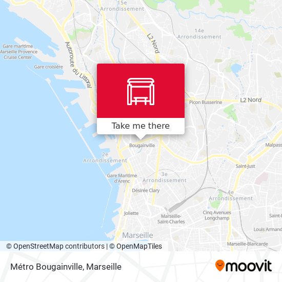 Mapa Métro Bougainville