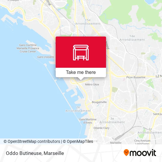 Oddo Butineuse map