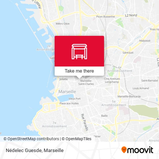 Mapa Nédelec Guesde
