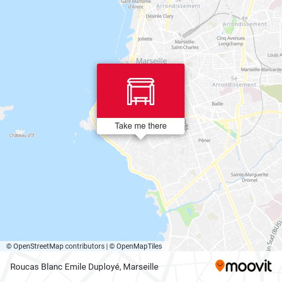 Roucas Blanc Emile Duployé map