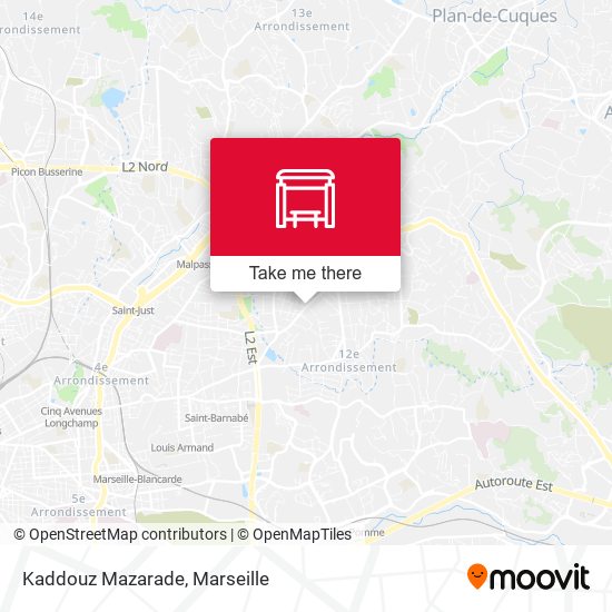 Kaddouz Mazarade map