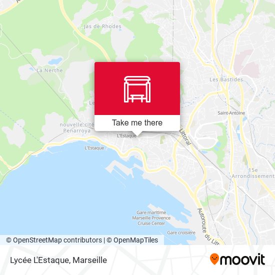 Lycée L'Estaque map