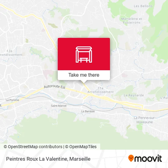 Peintres Roux La Valentine map