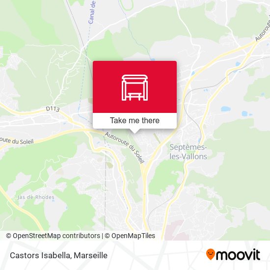 Castors Isabella map