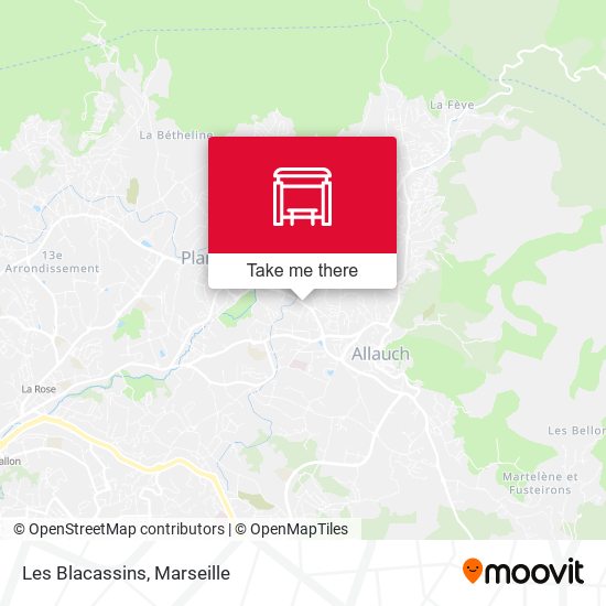 Les Blacassins map