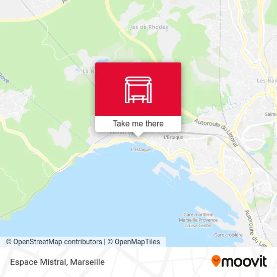 Espace Mistral map