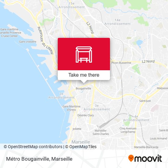 Mapa Métro Bougainville