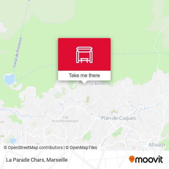 La Parade Chars map
