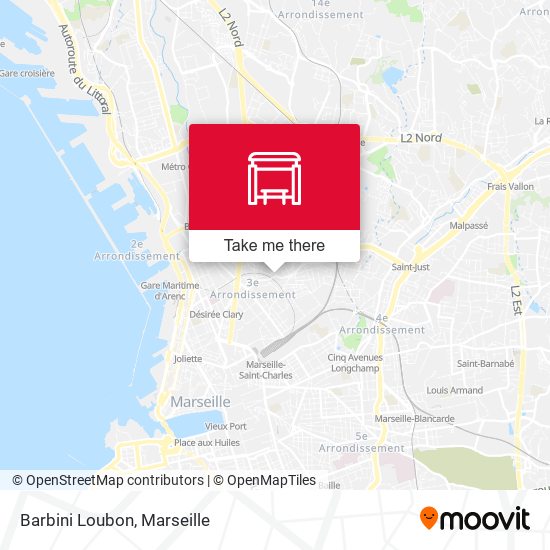 Barbini Loubon map