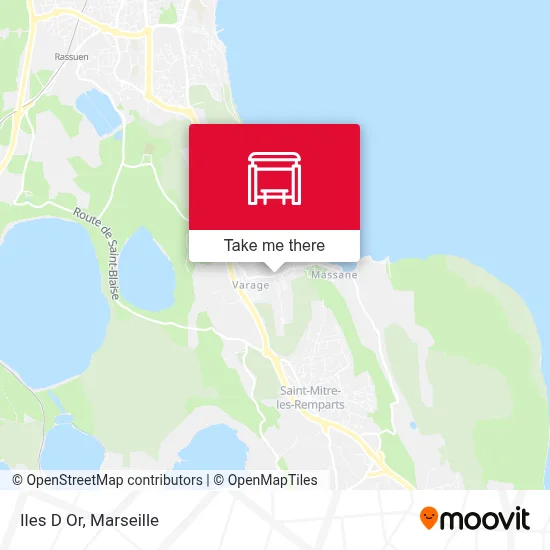 Iles D Or map