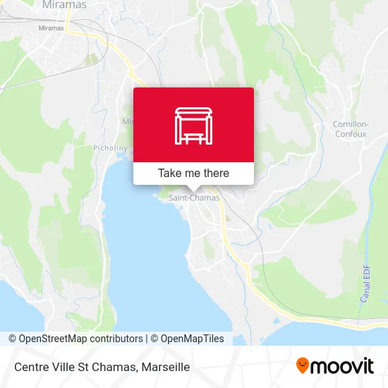 Centre Ville St Chamas map