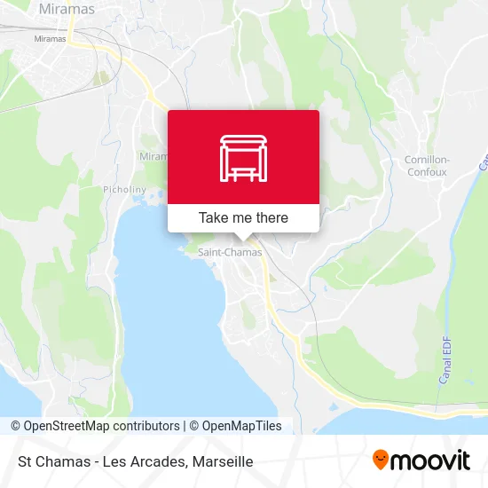 St Chamas - Les Arcades map