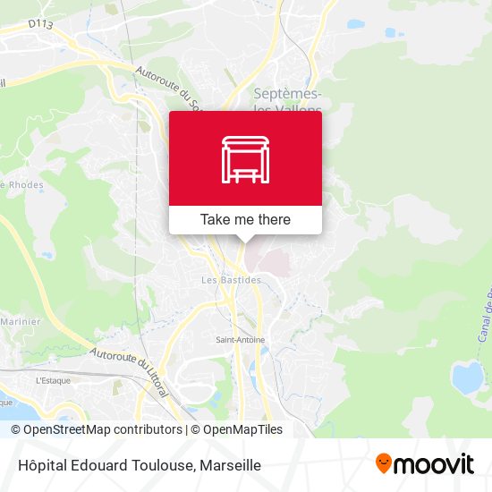 Hôpital Edouard Toulouse map