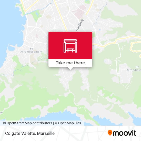 Mapa Colgate Valette