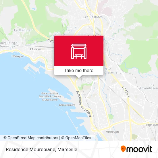 Résidence Mourepiane map