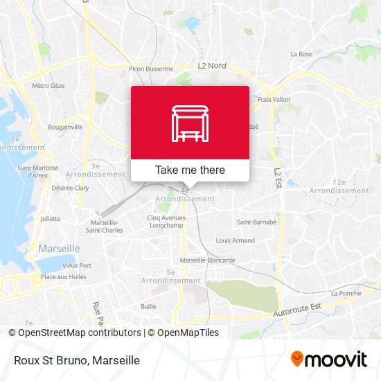 Roux St Bruno map