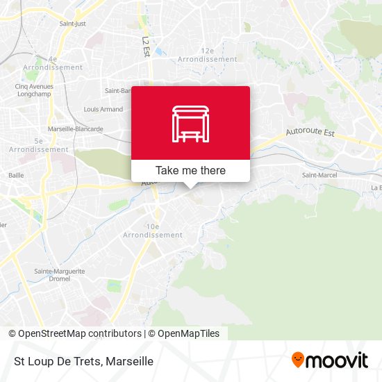 St Loup De Trets map