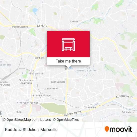 Kaddouz St Julien map