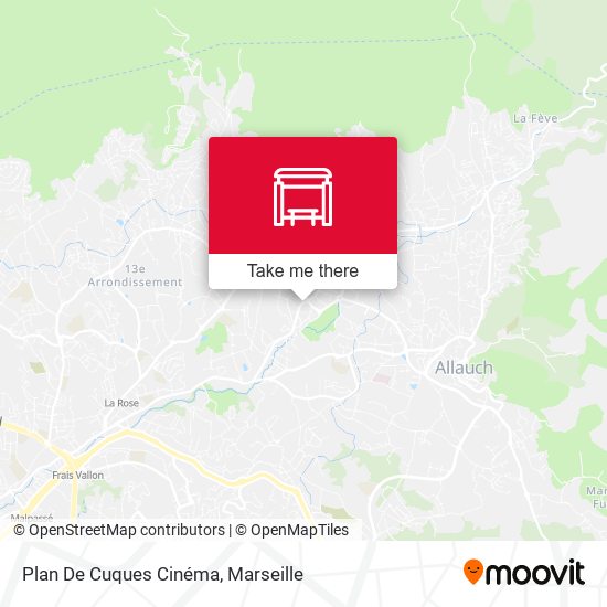 Plan De Cuques Cinéma map