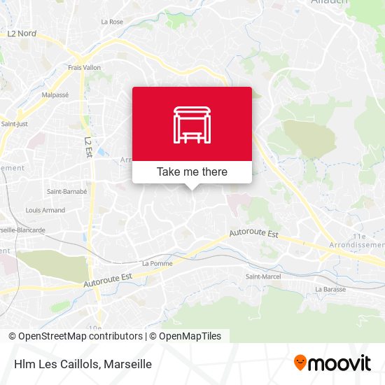 Hlm Les Caillols map