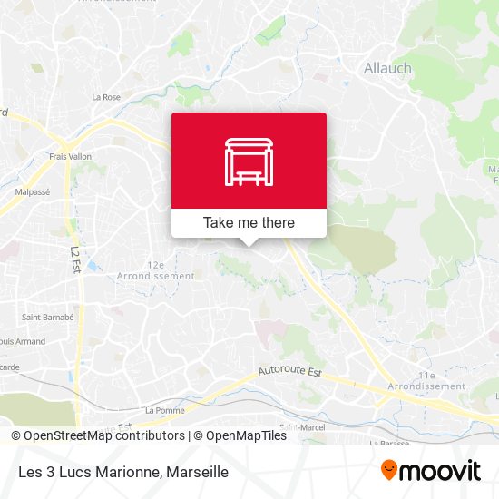 Les 3 Lucs Marionne map