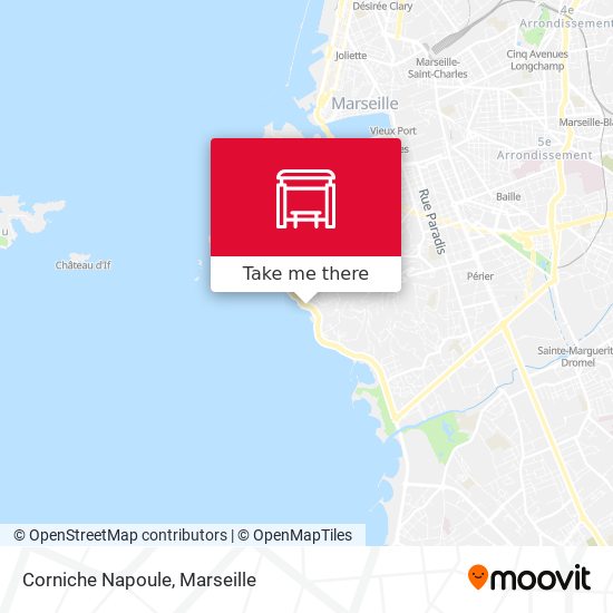 Corniche Napoule map