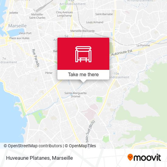 Huveaune Platanes map