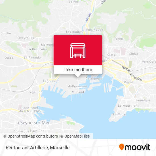 Restaurant Artillerie map