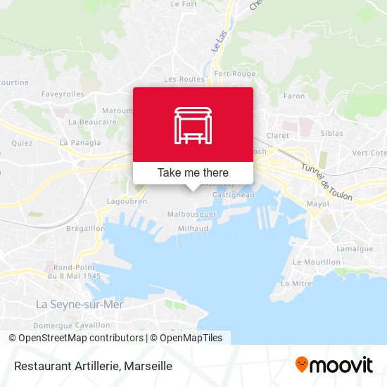 Restaurant Artillerie map