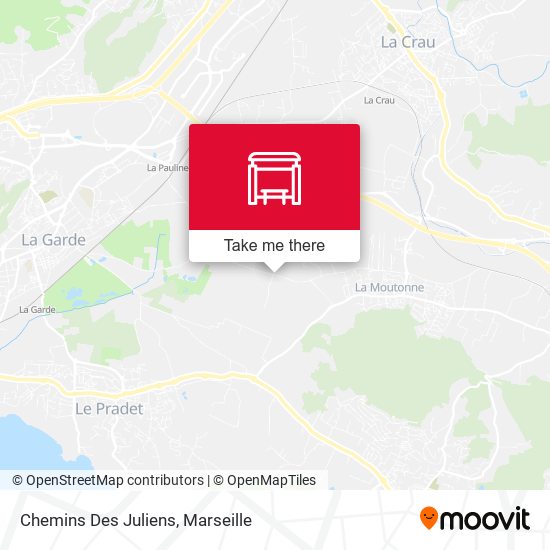 Chemins Des Juliens map