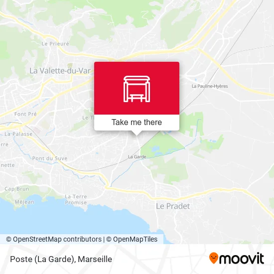 Poste (La Garde) map