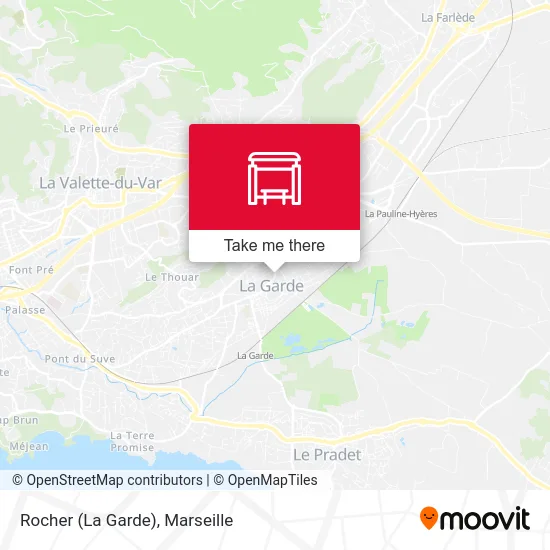 Rocher (La Garde) map