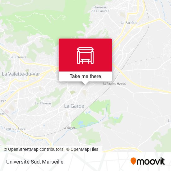 Mapa Université Sud