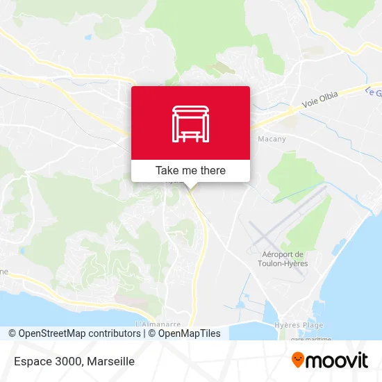 Espace 3000 map