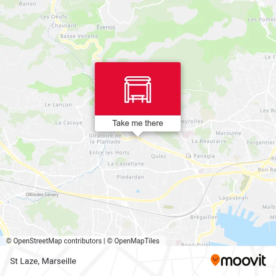 St Laze map