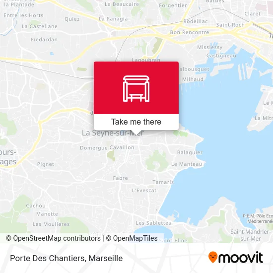 Porte Des Chantiers map