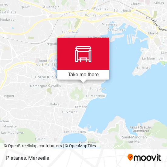 Platanes map