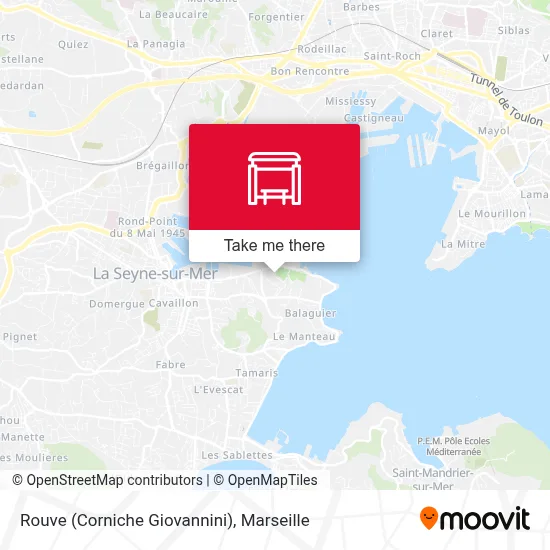 Rouve (Corniche Giovannini) map