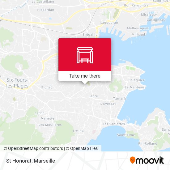 St Honorat map