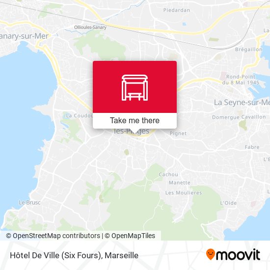 Hôtel De Ville (Six Fours) map