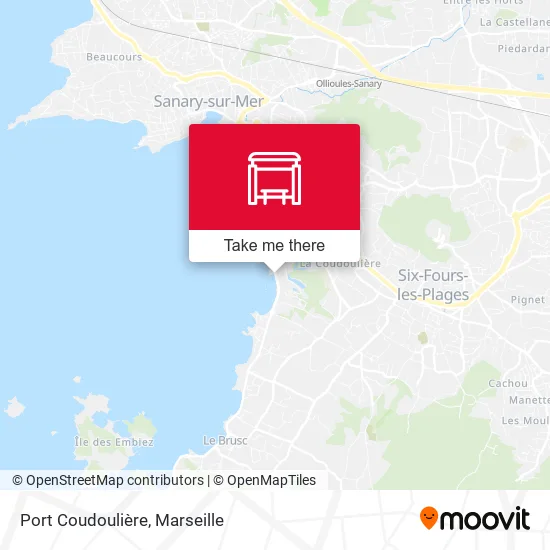 Port Coudoulière map