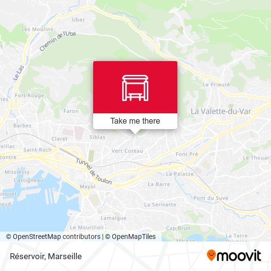 Réservoir map