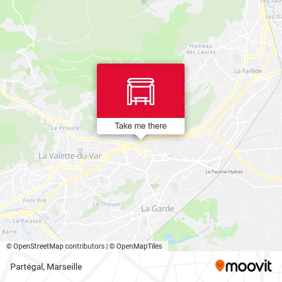 Partégal map