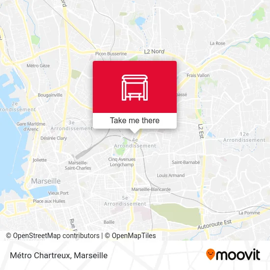 Métro Chartreux map