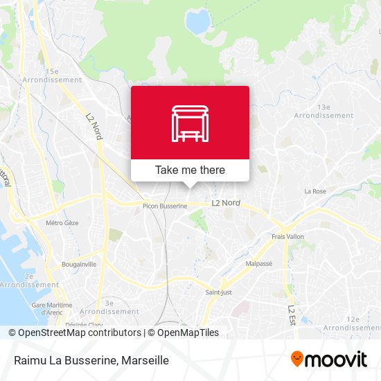 Raimu La Busserine map