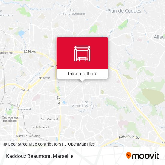 Kaddouz Beaumont map