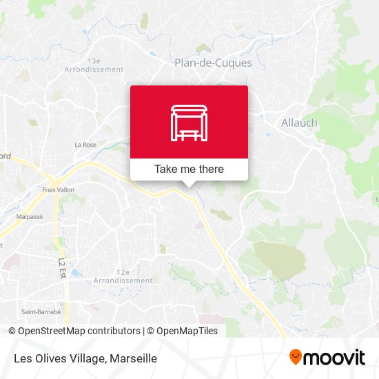Les Olives Village map